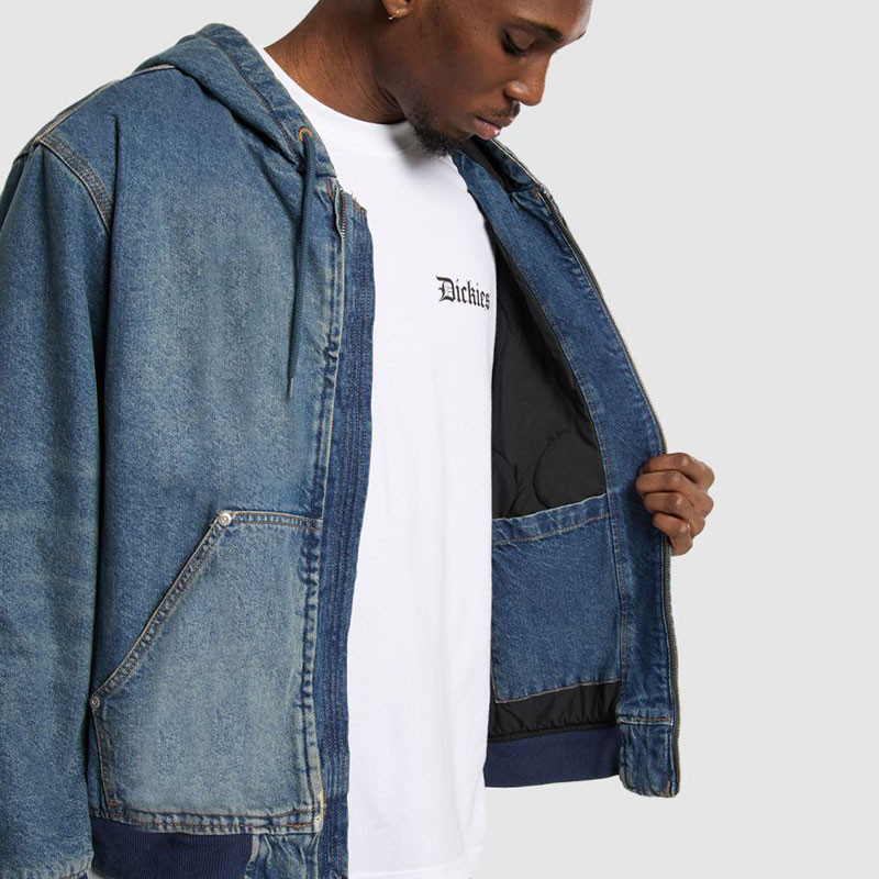 Chaqueta Dickies: Hilham Hooded Jacket (Khaki Tinted Blue)