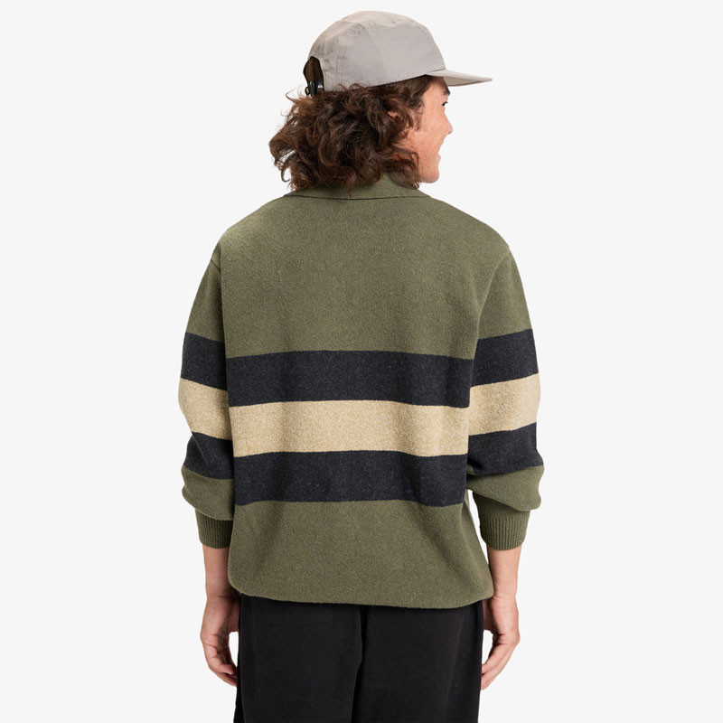 Jersey Quiksilver: Cooper Polo (Loden Green Stripe)