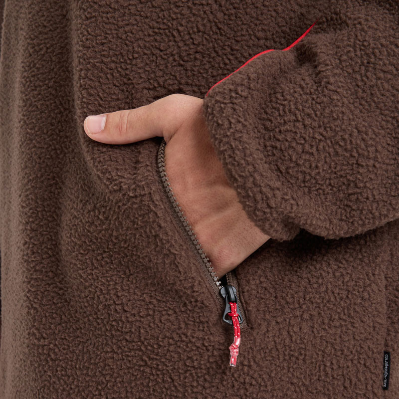 Chaqueta Quiksilver: Omni Sherpa Hz (Chocolate Brown)