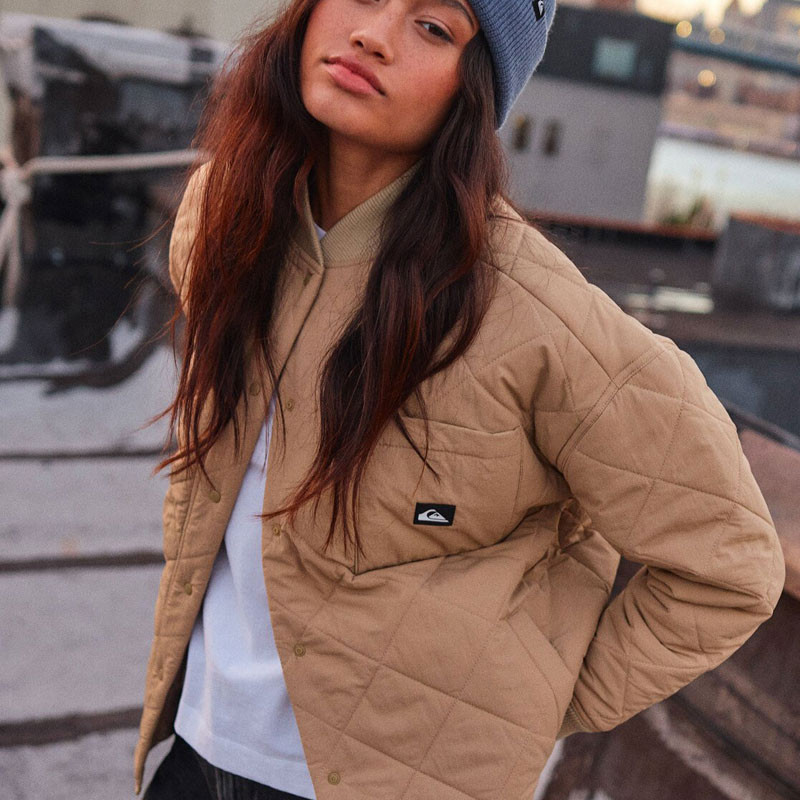 Chaqueta Quiksilver: Shining Quilted (Cornstalk)