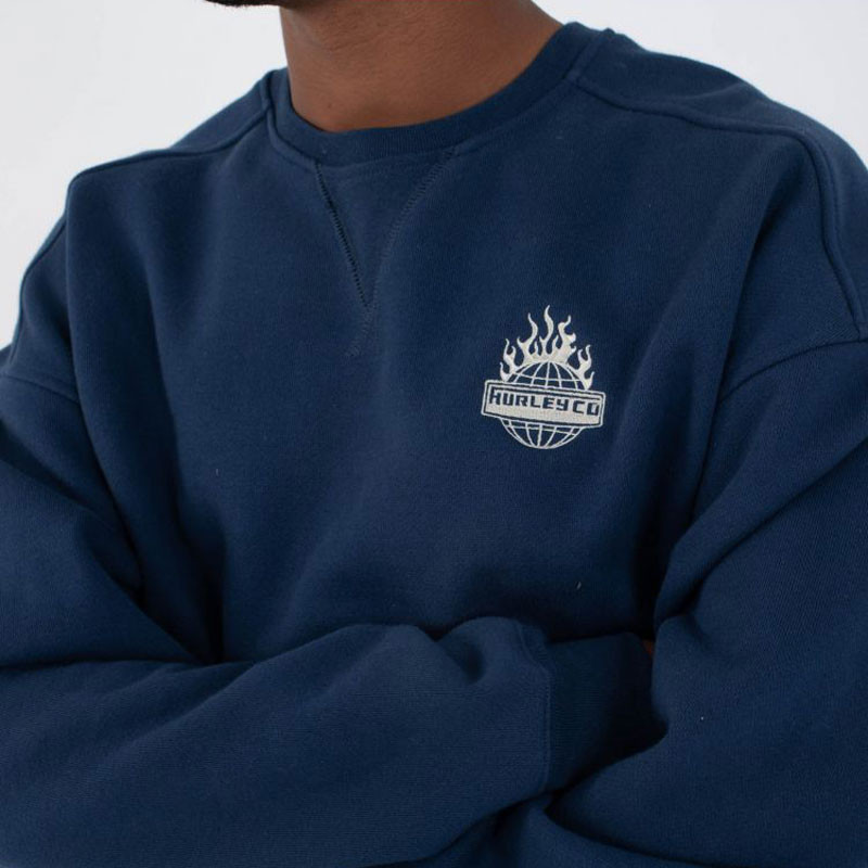 Sudadera Hurley: Ironclad Heavyweight Crew (Nightforce)