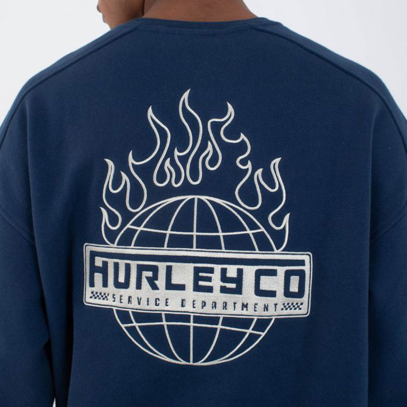 Sudadera Hurley: Ironclad Heavyweight Crew (Nightforce)