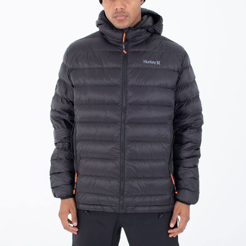 Chaqueta Hurley: Cayuga Puffer (Black)