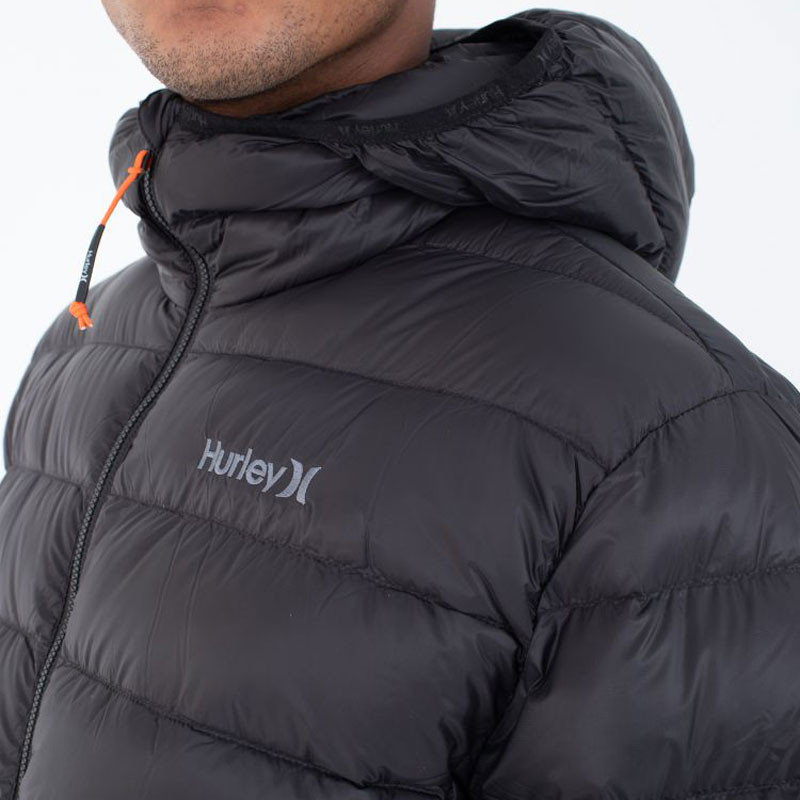 Chaqueta Hurley: Cayuga Puffer (Black)