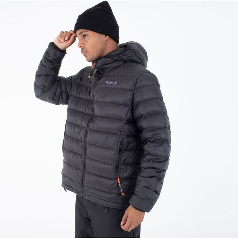 Chaqueta Hurley: Cayuga Puffer (Black)