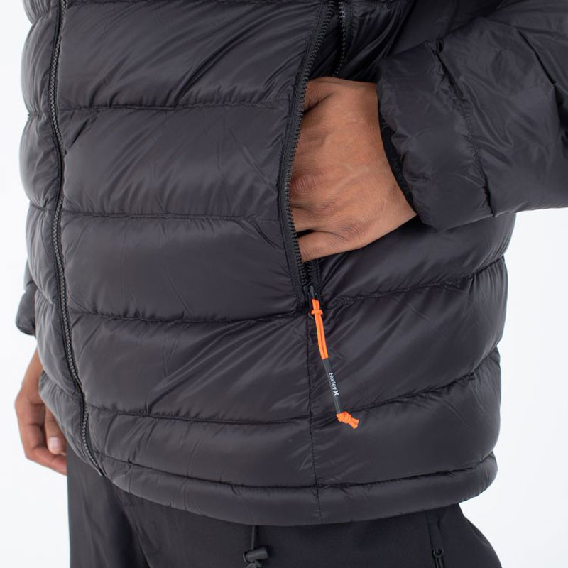 Chaqueta Hurley: Cayuga Puffer (Black)