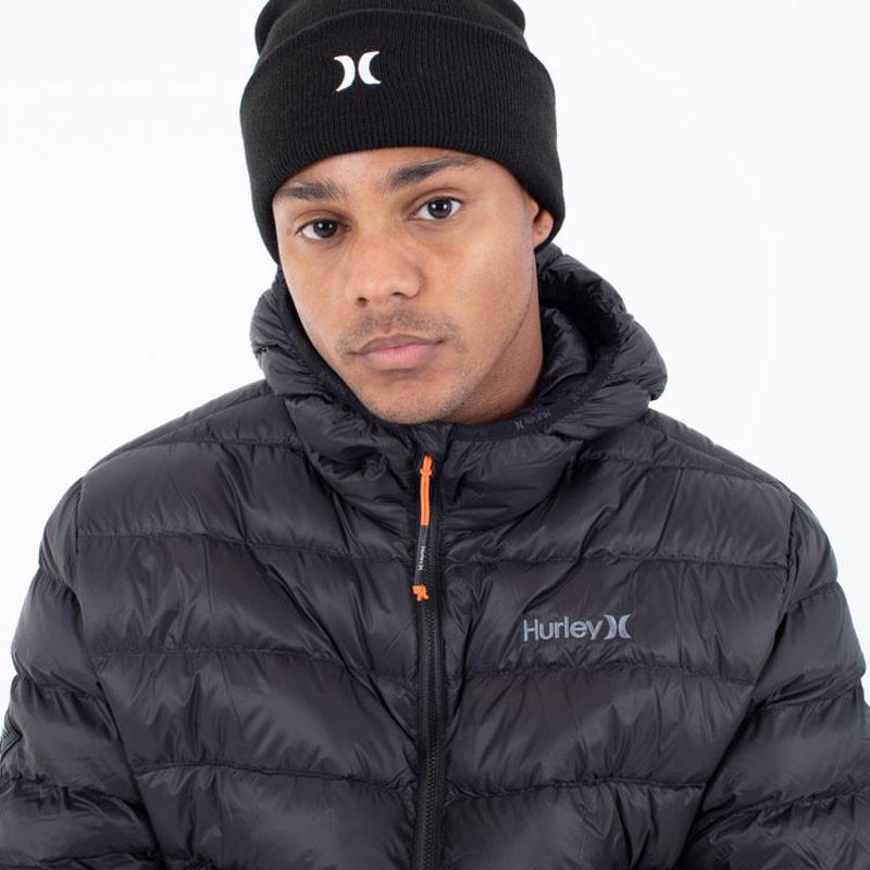 Chaqueta Hurley: Cayuga Puffer (Black)
