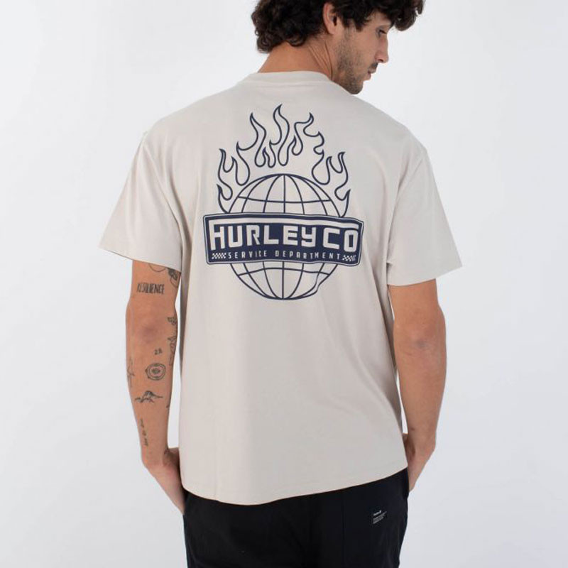 Camiseta Hurley: Global Fire SS (Bone)