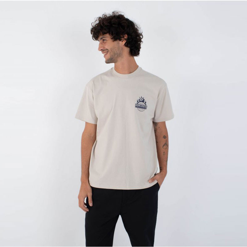 Camiseta Hurley: Global Fire SS (Bone)