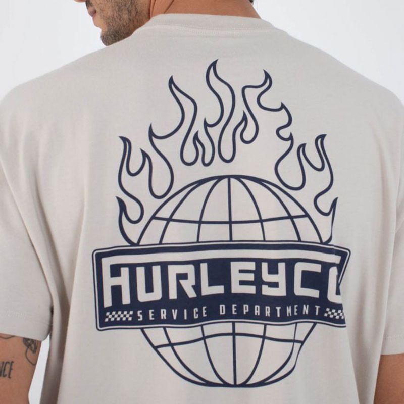 Camiseta Hurley: Global Fire SS (Bone)