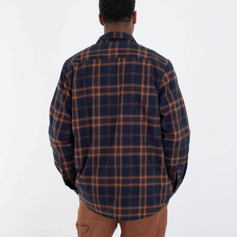 Chaqueta Hurley: Axe Sherpa Flannel (Armored Navy)