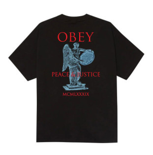 Camiseta Obey: Obey Peace And Justice Statue (Black)