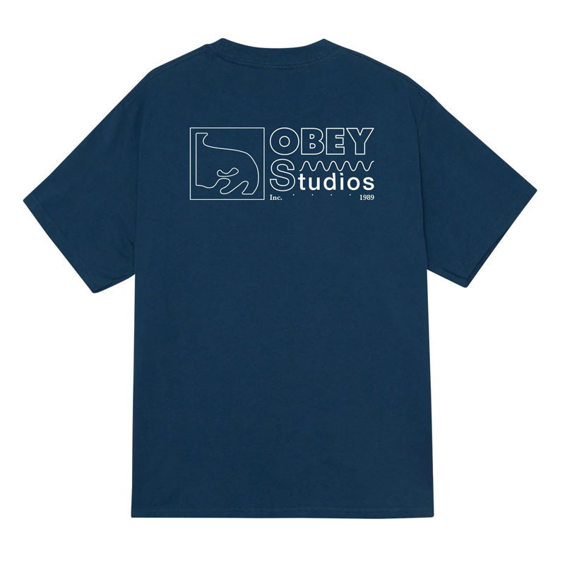 Camiseta Obey: Obey Studios Inc 1989 (Harbor Blue)