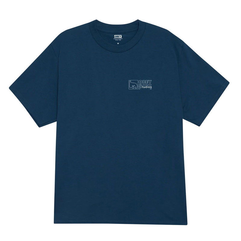 Camiseta Obey: Obey Studios Inc 1989 (Harbor Blue)