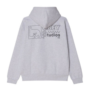 Sudadera Obey: Nico Extra Heavy Hood (Ash Grey)
