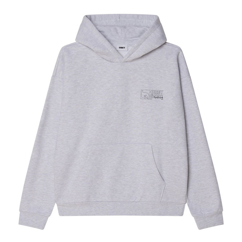 Sudadera Obey: Nico Extra Heavy Hood (Ash Grey)
