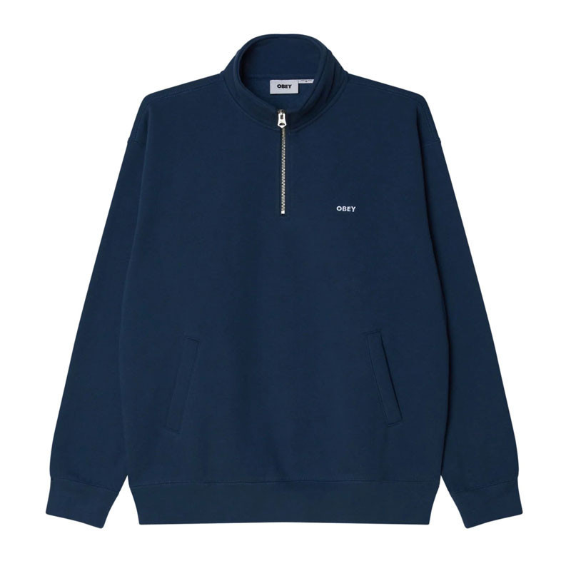 Sudadera Obey: Established Works Bold Mocknk (Dark Denim)