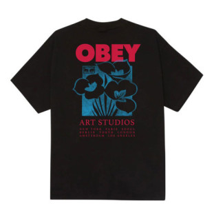 Camiseta Obey: Obey Art Studio Flowers (Black)