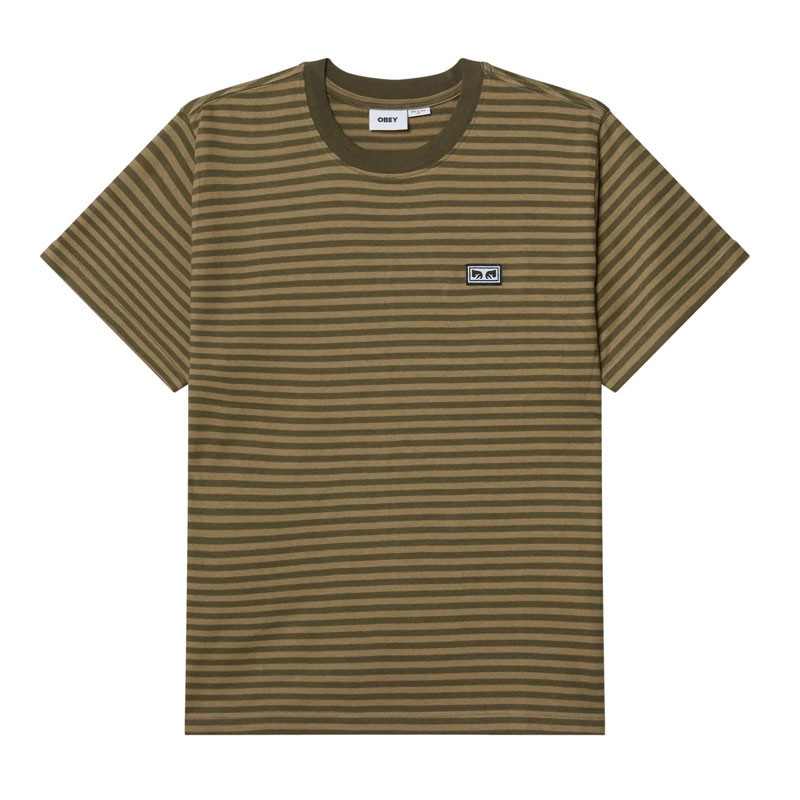 Camiseta Obey: Establish Works Eyes Stp Ss (Grape Lf Mlt)