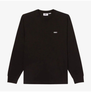 Camiseta Obey: Established Works Bold Tee Ls (Black)