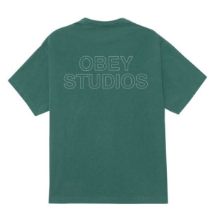 Camiseta Obey: Obey Studios Outline (Pigment Rainforest)