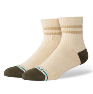 Calcetines Stance: Marled Stripe Quarter (Ivory)