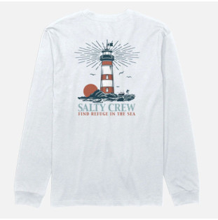 Camiseta Salty Crew: High Beam Ls Tee (White)
