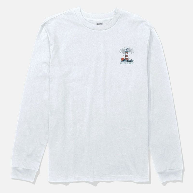 Camiseta Salty Crew: High Beam Ls Tee (White)