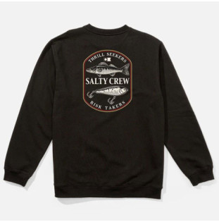 Sudadera Salty Crew: Baited Crew Fleece (Black)