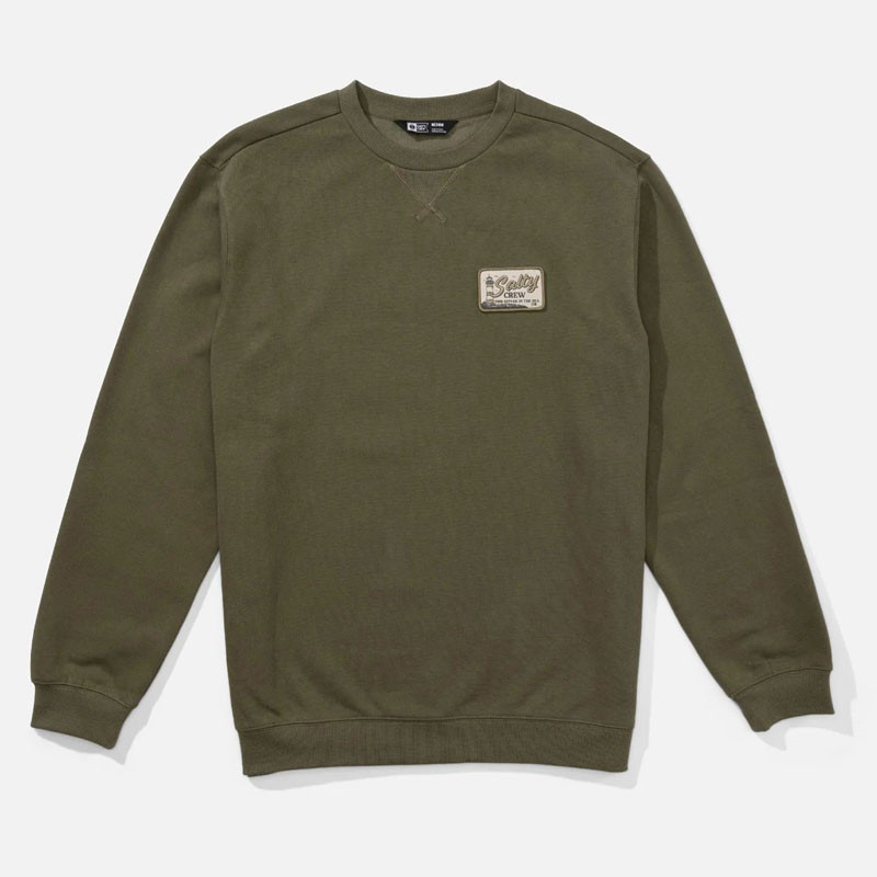 Sudadera Salty Crew: Crafted Crew Fleece (Olive)
