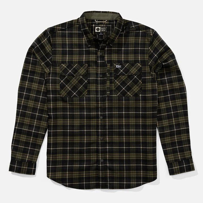 Camisa Salty Crew: Fathom Ls Tech Flannel (Phantom)