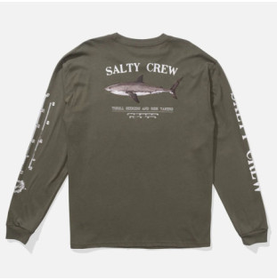 Camiseta Salty Crew: Bruce LS Tee (Dusty Olive)