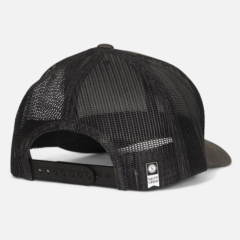Gorra Salty Crew: Reel Fly Retro Trucker (Dark Heather Grey)