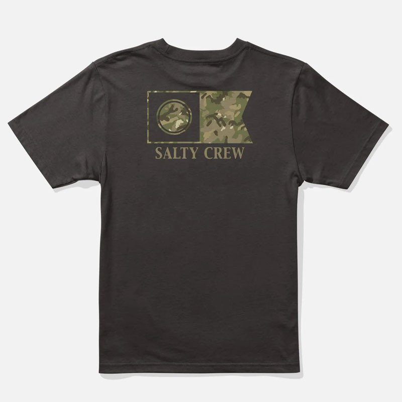 Camiseta Salty Crew: Flagship Fill SS Tee (Black)