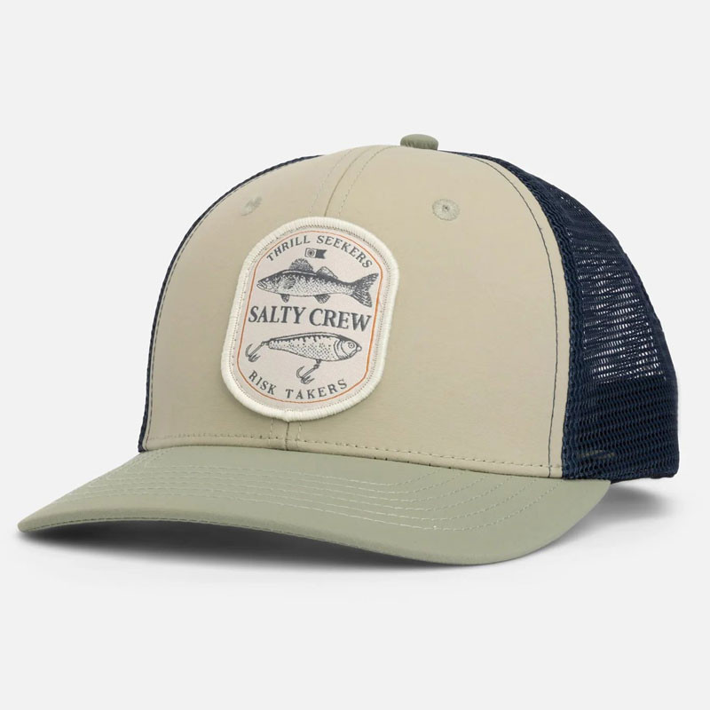 Gorra Salty Crew: Baited Retro Trucker (Oil Green Blue)