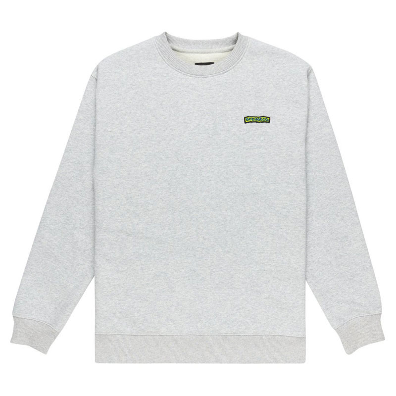 Sudadera DC Shoes: Patch It Crew (Light Heather Grey)