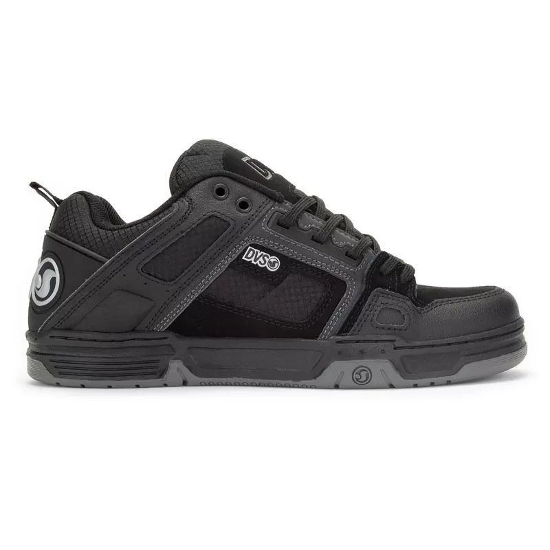Zapatillas DVS: Comanche (Black Reflectv Charcoal Leather)