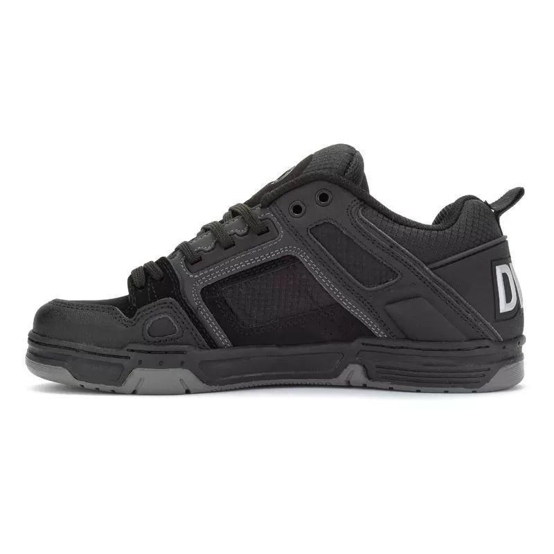 Zapatillas DVS: Comanche (Black Reflectv Charcoal Leather)