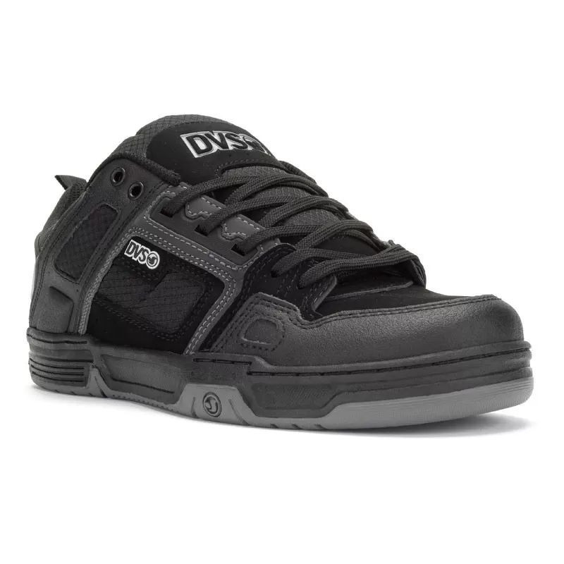 Zapatillas DVS: Comanche (Black Reflectv Charcoal Leather)