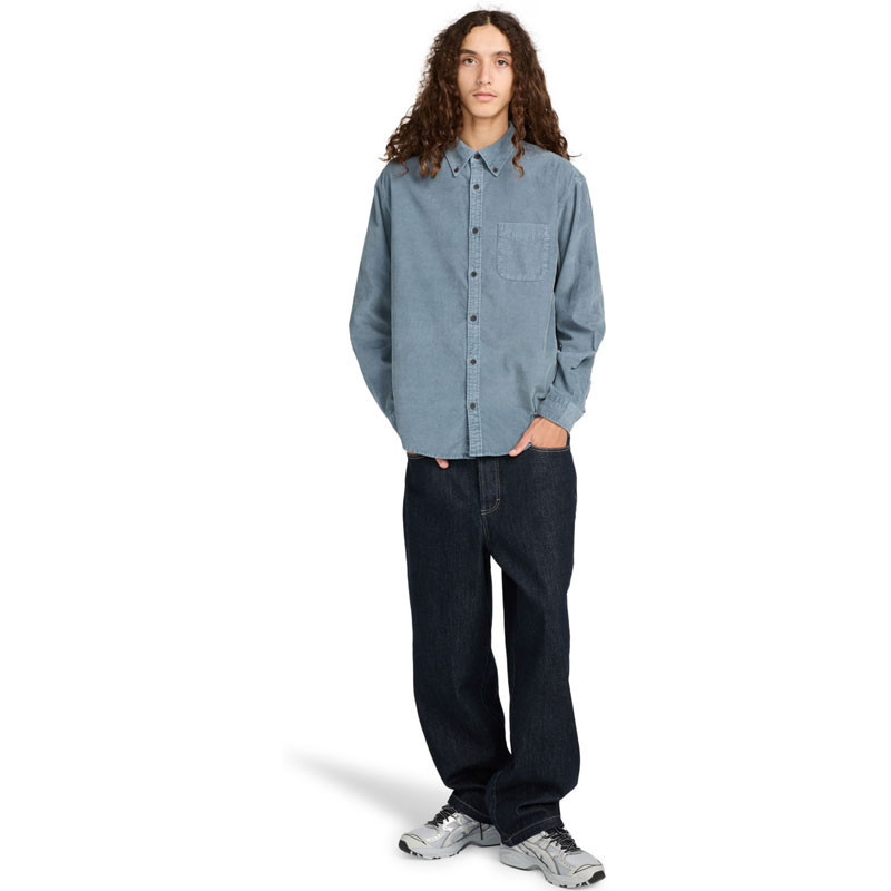 Camisa Element: Button Down Reg Cord (Blue Mirage)