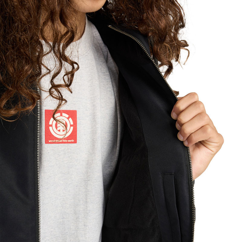 Chaqueta Element: Hooded Puffer (Flint Black)