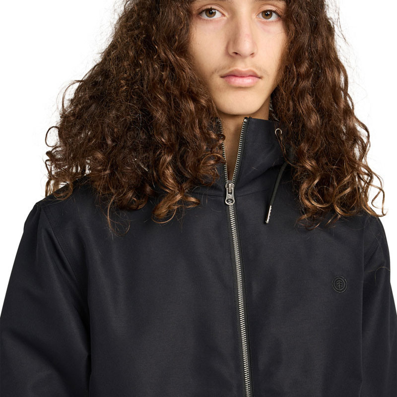 Chaqueta Element: Hooded Puffer (Flint Black)