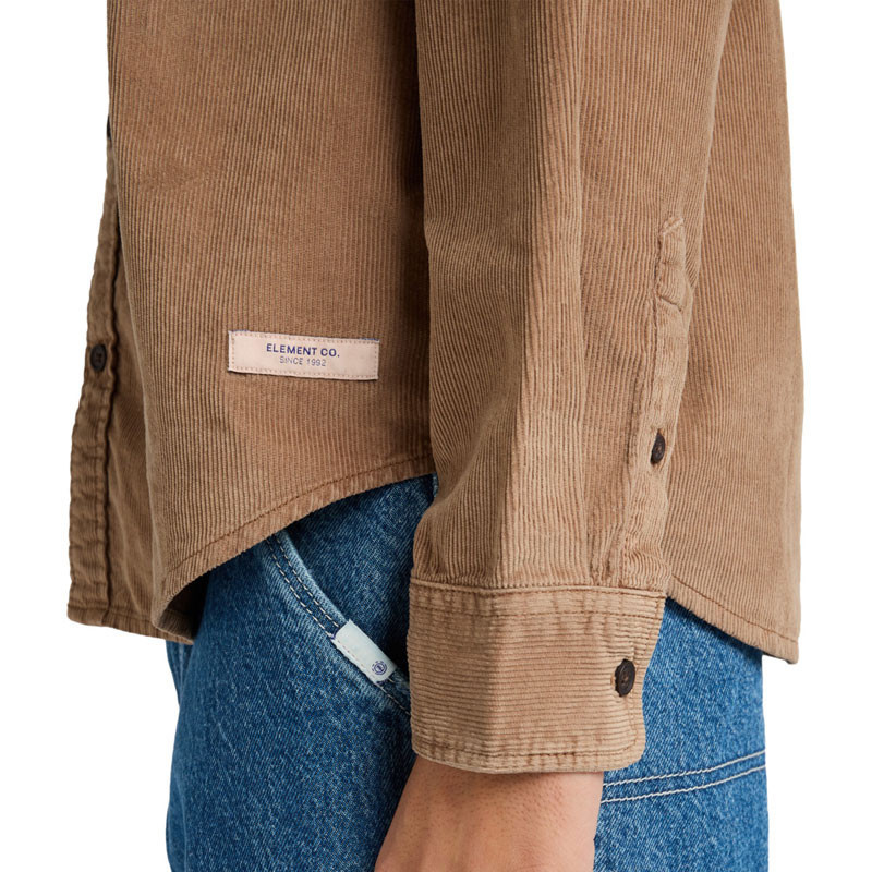 Camisa Element: Button Down Reg Cord (Caribou)