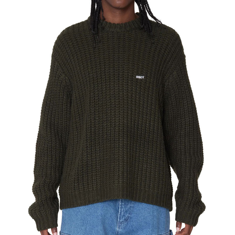 Jersey Obey: Obey Bold Chunky Sweater (Rosin)
