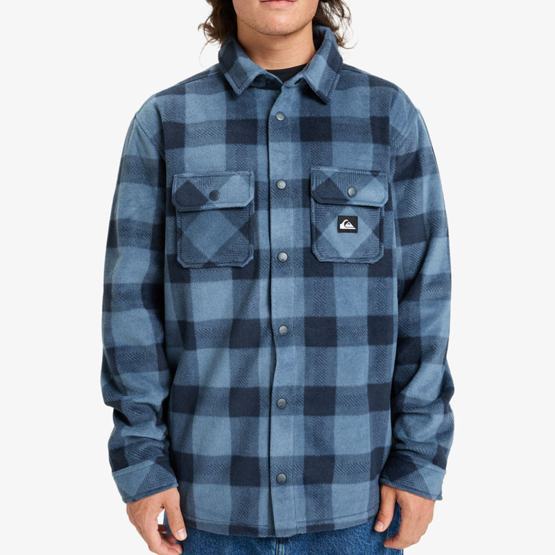 Chaqueta Quiksilver: Bering Strait Check Shirt (China Blue)
