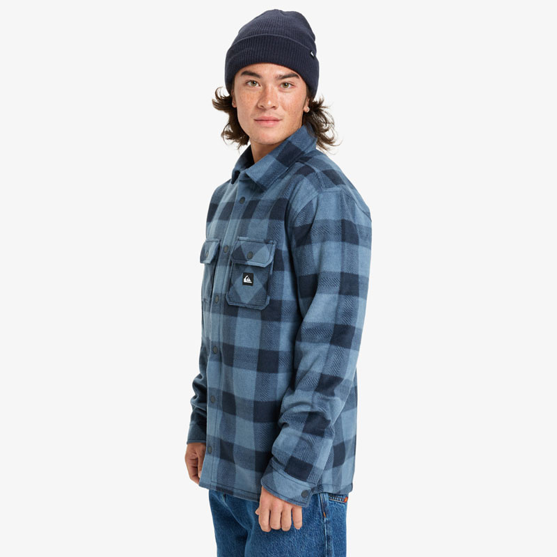 Chaqueta Quiksilver: Bering Strait Check Shirt (China Blue)