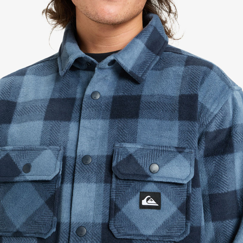 Chaqueta Quiksilver: Bering Strait Check Shirt (China Blue)
