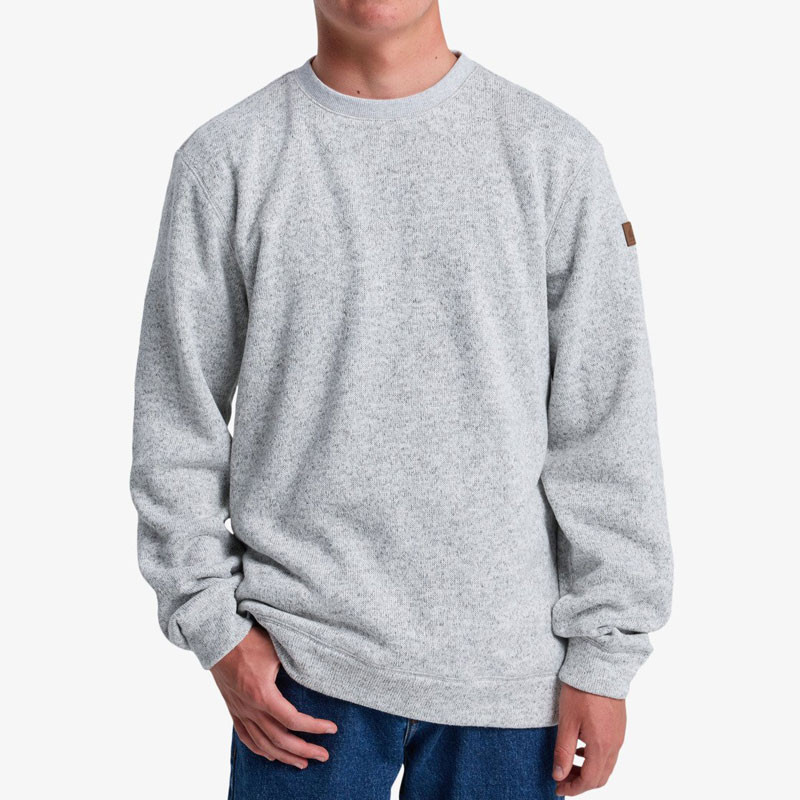 Sudadera Quiksilver: Keller Crew (Light Grey Heather)