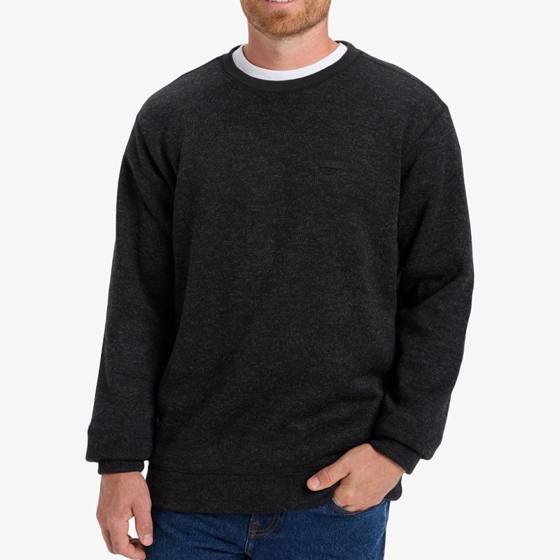 Sudadera Quiksilver: Keller Crew (Black Heather)