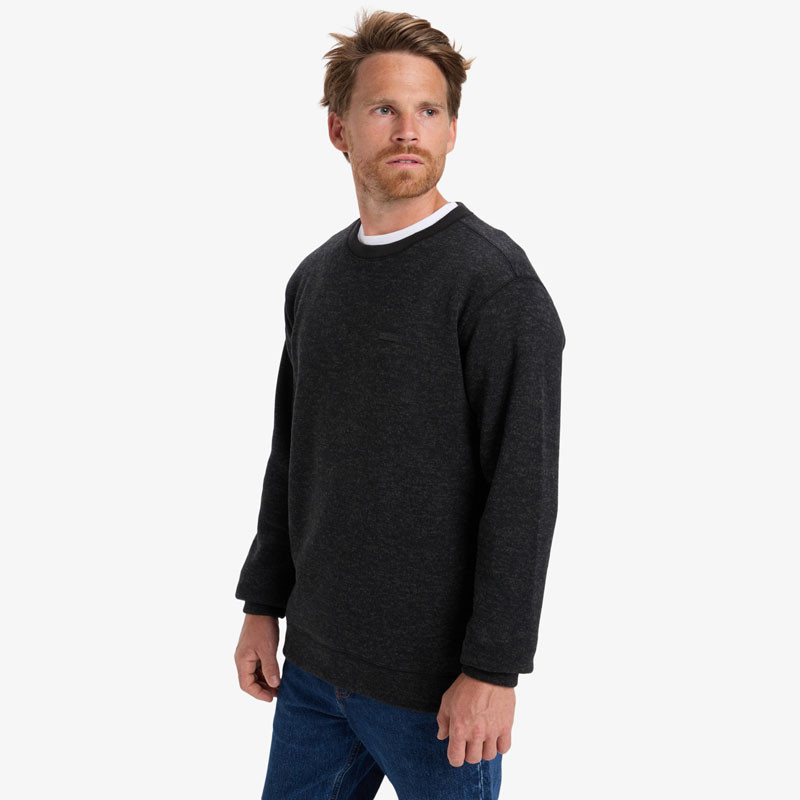 Sudadera Quiksilver: Keller Crew (Black Heather)